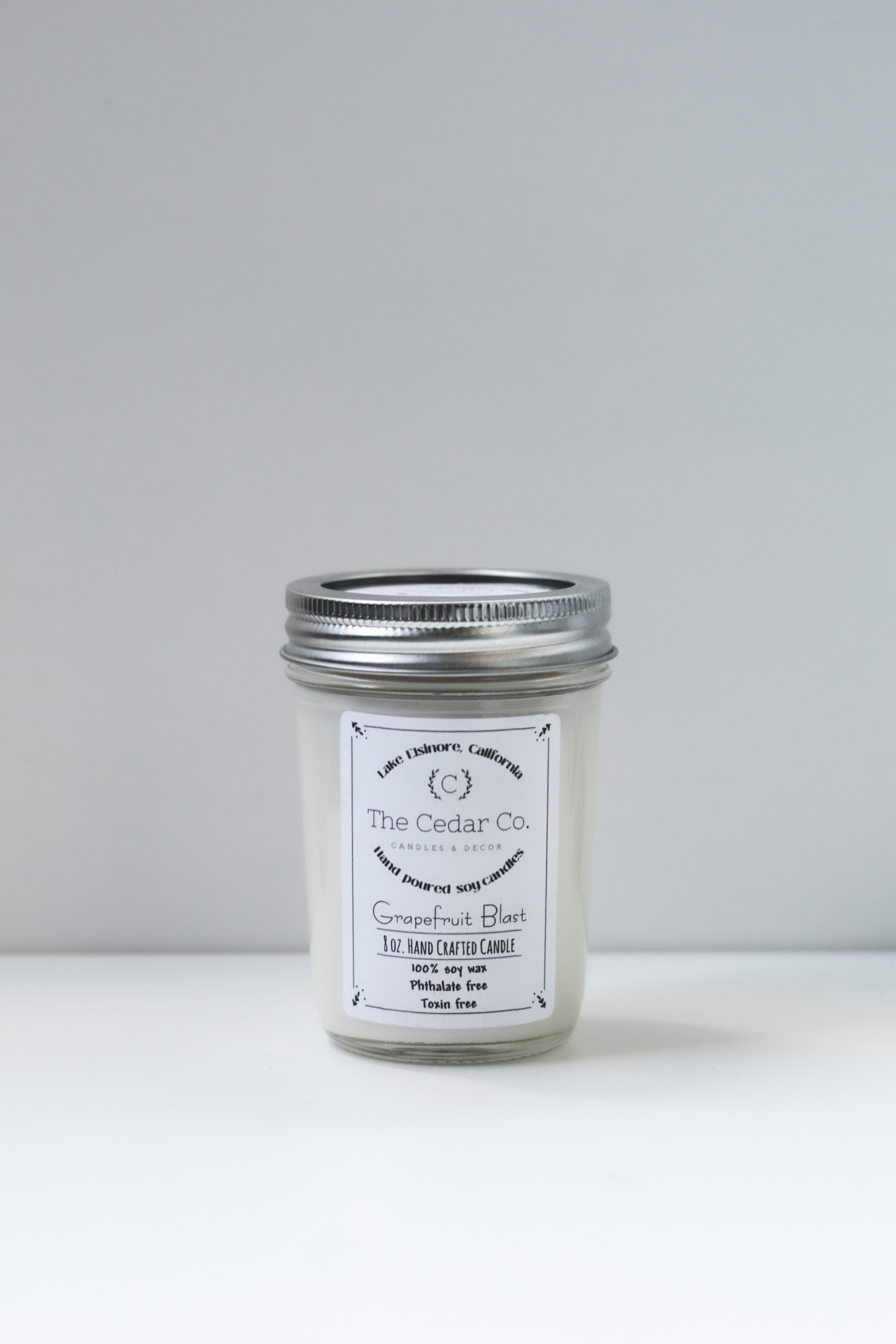 8 Oz. Soy Candle-jar | The Cedar Company Candles